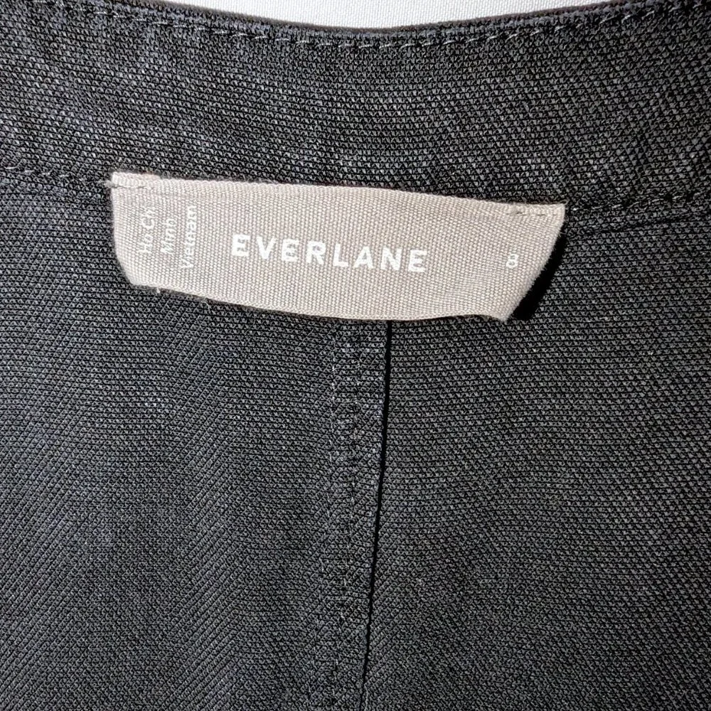 Everlane | The Drape Utility Jumpsuit Solid Black 100% Lyocell | Size 8